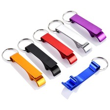 6PCS Colorful Metal Keychain Bottle Openers - Easy Carry for Beer  Beverages