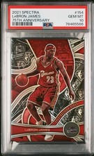2021 SPECTRA LEBRON JAMES 75TH ANNIVERSARY POP 4 GEM MINT PSA 10