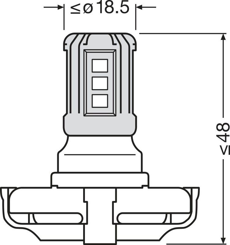 Ampoule feu clignotant ams-OSRAM avec technologie LED basse consommation 12V