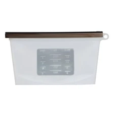 7Penn Silicone Food Storage Bag 500mL - 1pk Clear 7.75 x 4in Reusable Food Bags