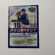2024 Panini Prospect Edition - Tyson Neighbors #65 Blue Ice Prizm /299 (RC)