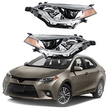 Driver  Passenger Side Headlamps Halogen Headlight Assembly Replacement for