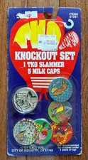 Vintage Made In USA TKO Milk Cap Game Knockout Set