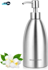 304 Stainless Steel Countertop Soap Dispenser 15.2 Oz, Rust-Proof Liquid Dish