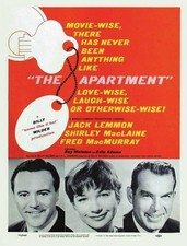 THE APARTMENT MOVIE POSTER Shirley MacLaine VINTAGE 2
