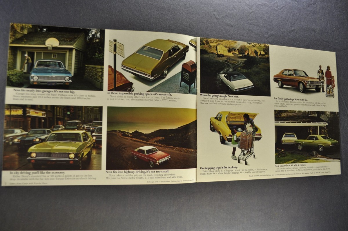 1971 Chevrolet Nova Brochure SS Coupe Sedan Excellent Original 71