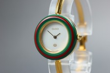 Gucci Change Bezel 11/12 26mm Sherry Gold Quartz Women's Watch From JAPAN