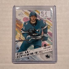 Upper Deck SP Game Used New Grooves #NG-4 Cam Lund San Jose Sharks NHL