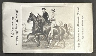 Rare Aluminum Business Card Minton Hickory Mt. Stables Barbourville Kentucky