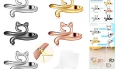 5 Pcs Crochet Ring, Adjustable Crochet Tension Rings, Yarn 5 Colors - 5 Pcs