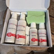 Uniters Ultimate Plan Kit Leather Fabric Wood Cleaners & Polish + Sponge Cloth