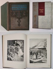 1899 antique BEHIND the GUNS with AMERICAN HEROES book SALESMAN SAMPLE MILITARY