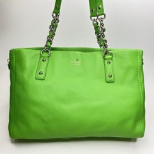 KATE SPADE  Andee Cobble Hill Shoulder Bag Satchel Pebble Leather Bright Green