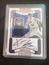 2024 PANINI USA BASEBALL STARS & STRIPES KONNOR GRIFFIN AUTO #SM-KG PATCH 