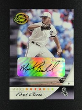 Mark Buehrle 2001 Donruss Class Of 2001 First Class Gold AUTO 82/100 WHITE SOX