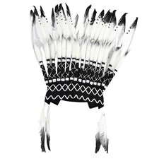 Indian Hat Feather Headdress Decoration Headband for Carnival Show Halloween