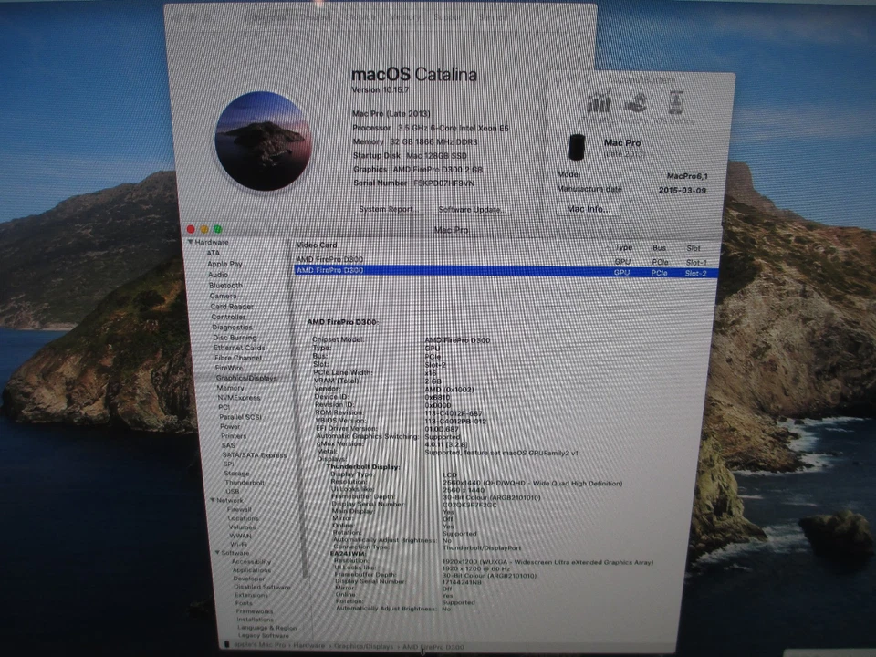 Apple Mac Pro 6.1 A1481 2013 3.5GHz Xeon 6-Core D300 2GB - 32GB RAM 128GB SSD - Image 4 of 4