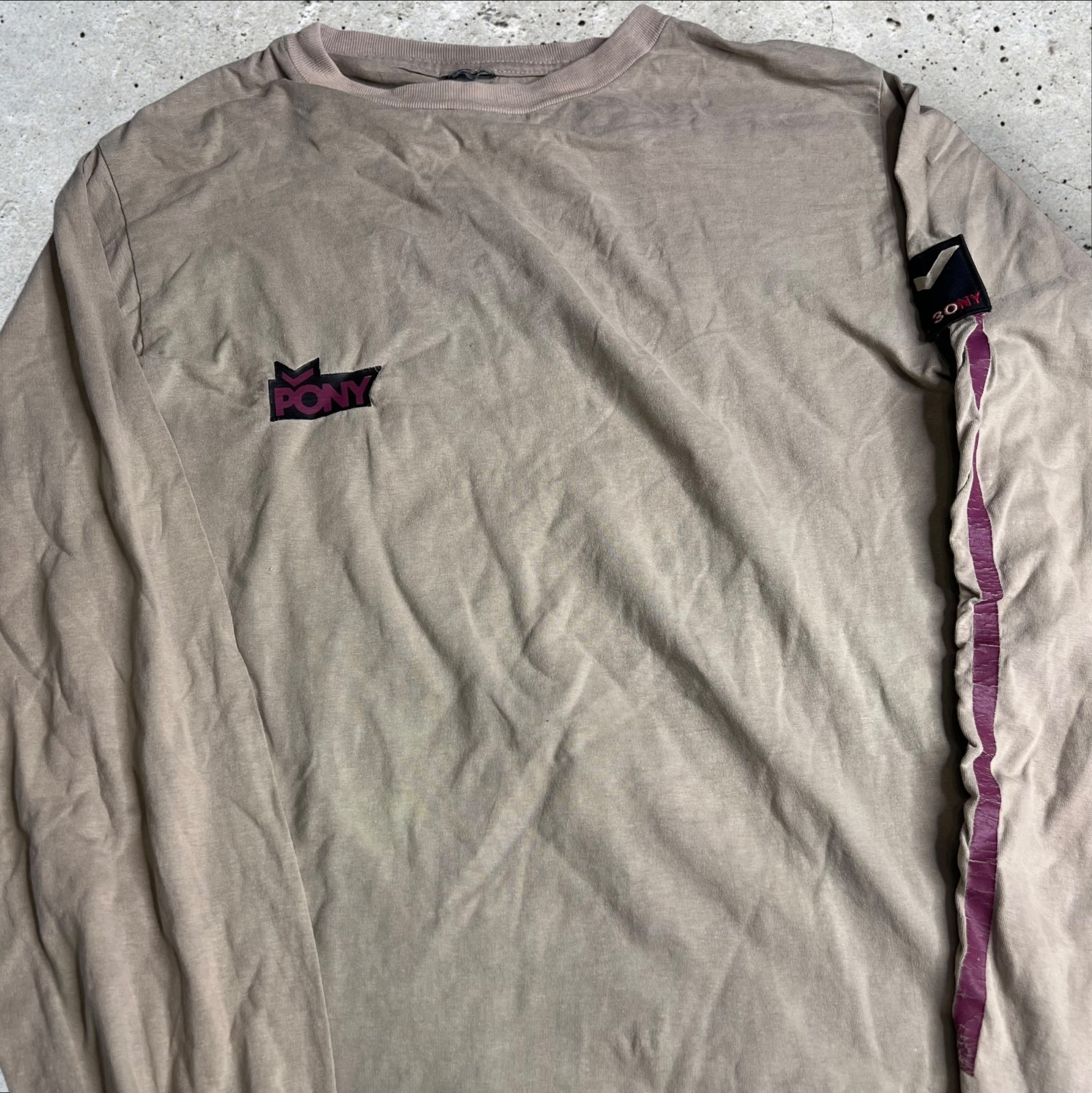 T shirt manica lunga pattinatore pony anni 90 taglia M