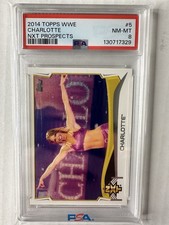 2014 Topps WWE Charlotte Flair NXT Prospects PSA 8