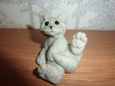 Quarry Critters Second Nature Design Katze namens Clyde datiert 2000 sehr guter Zustand