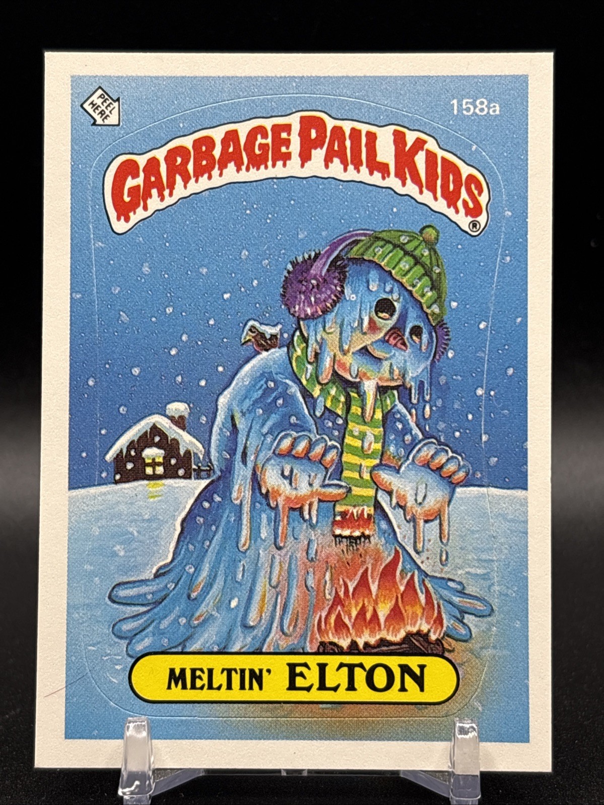 Meltin' ELTON #158a 1986 Garbage Pail Kids trading card — raw and PSA graded price guide