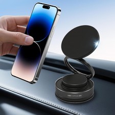 Adjustable Vacuum Suction Car Phone Mount Bracket, Magnetic Holder 360  Rotation