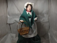 Department 56 Heritage Village Dickens Mrs Cratchit 18in Doll with Basket Box