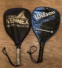 Racquetball Rackets Wilson Dimension And Ektelon Mentor Racket Case  Ball