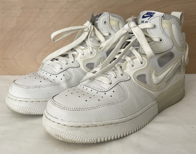 Nike Air Force 1 Mid React Weiß Größe UK7,5 EUR 42 Sehr Guter Zustand