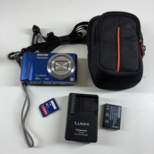 Panasonic Lumix DMC-ZS10 14.1MP Digital Camera w/16x Zoom With Case SD Charger