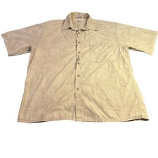 Pierre Cardin 100 Cotton Button Down Short Sleeved Shirt Sz L