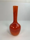 Vintage Royal Haeger Red Orange Speckled Bud Bulb Vase 7.5" MCM Mid Century