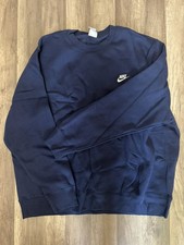 Brand New Men's Nike Sportswear Crewneck Navy/White Size XXL