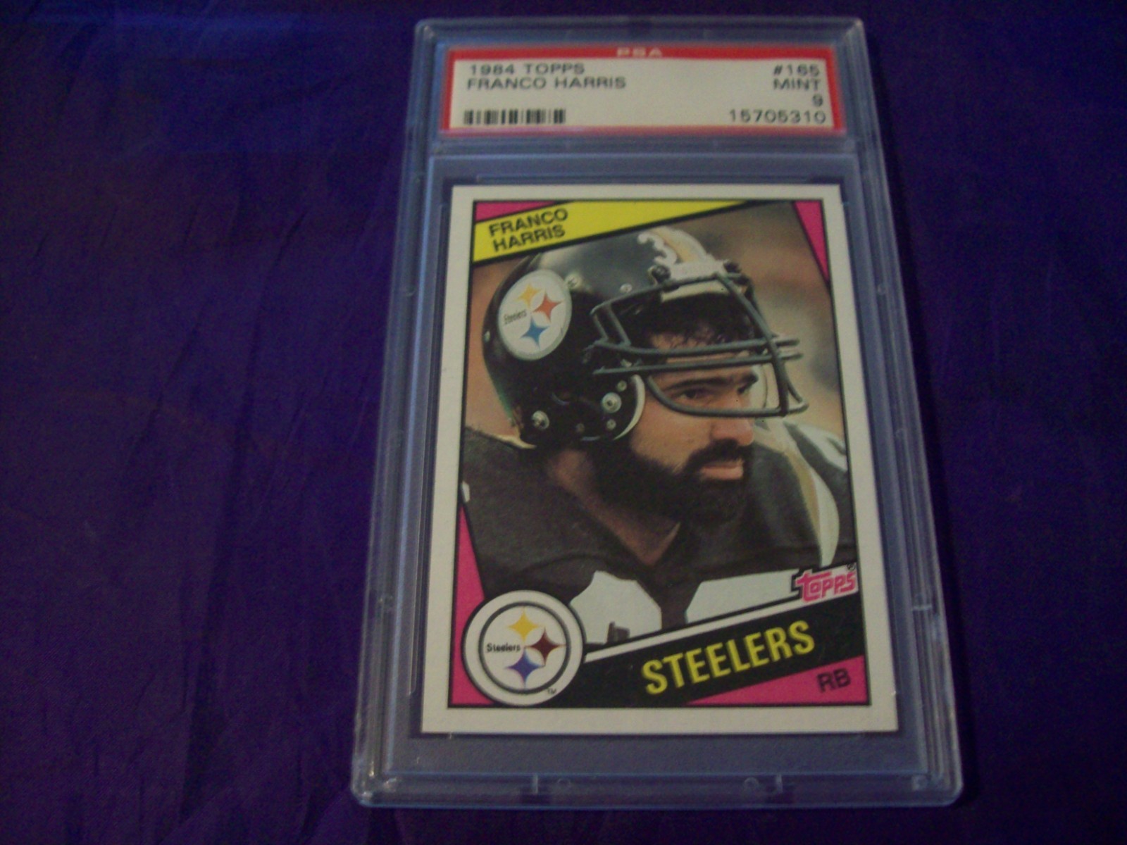 1984 TOPPS FOOTBALL #165 FRANCO HARRIS (STEELERS) PSA 9