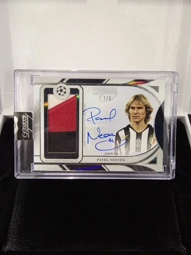 2025 Topps Dynasty UEFA Champions League Pavel Nedved Autograph Patch Black 1/5