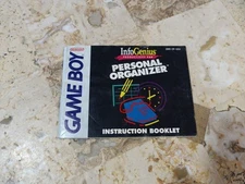 Manual Instruction Book INFOGENIUS PERSONAL ORGANIZER ✨Gameboy Game Boy DMG➡️