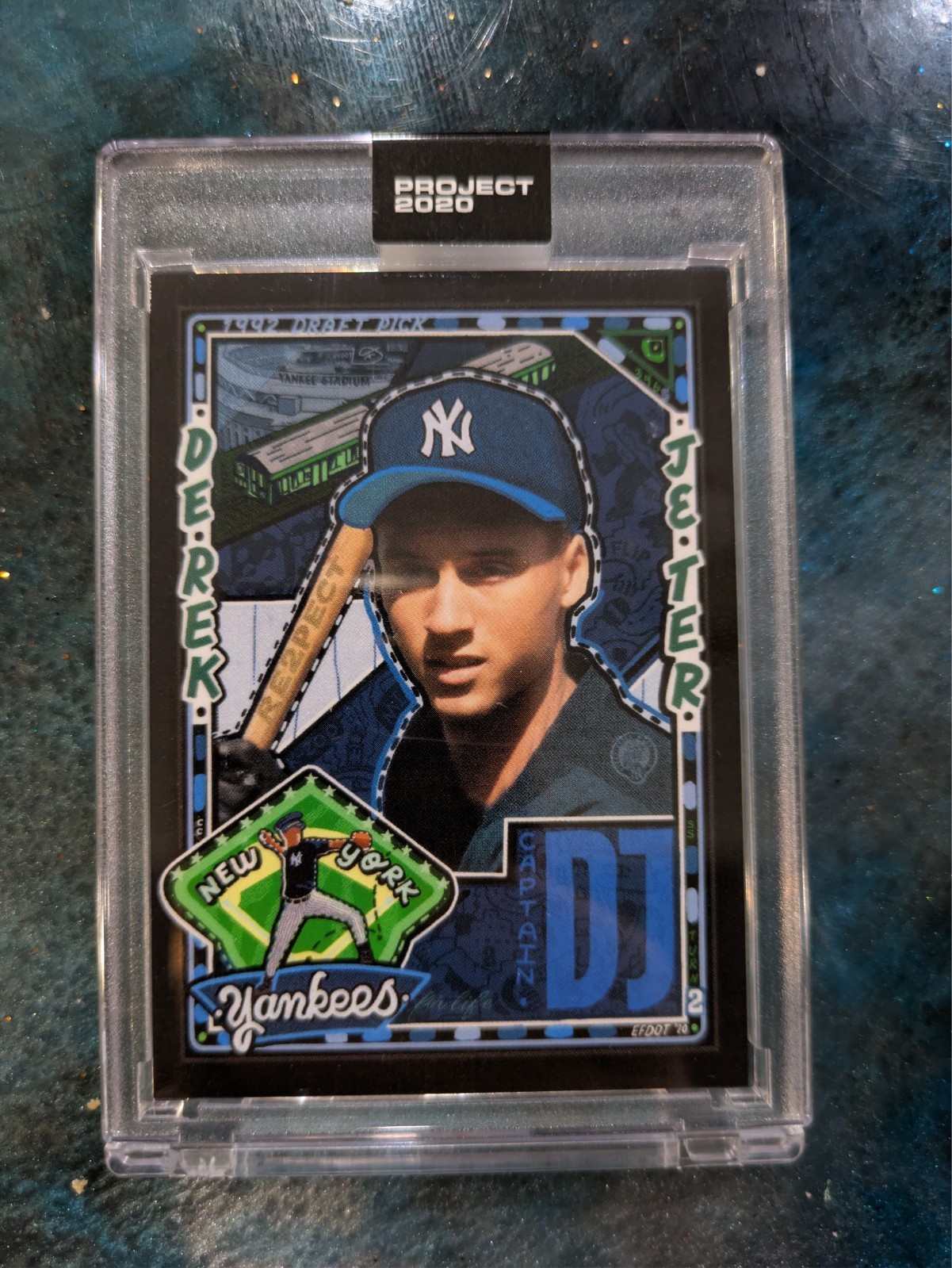 2020 Topps Project 2020 - 1993 Topps Derek Jeter #157 Efdot /8413