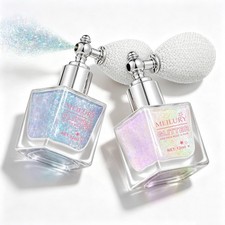 2PCS Hair and Body Glitter Spray, Holographic Glitter Highlighter Powder