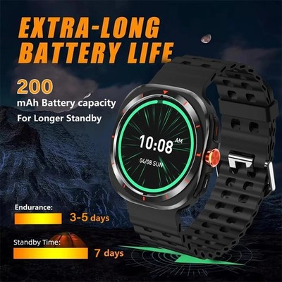 LAXASFIT GT7 Ultra Smart Watch 2025 Bluetooth Fitness Heart Rate