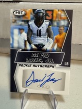 2019 Sage Hit Premier Draft Rookie Auto Black David Long JR WVU Football