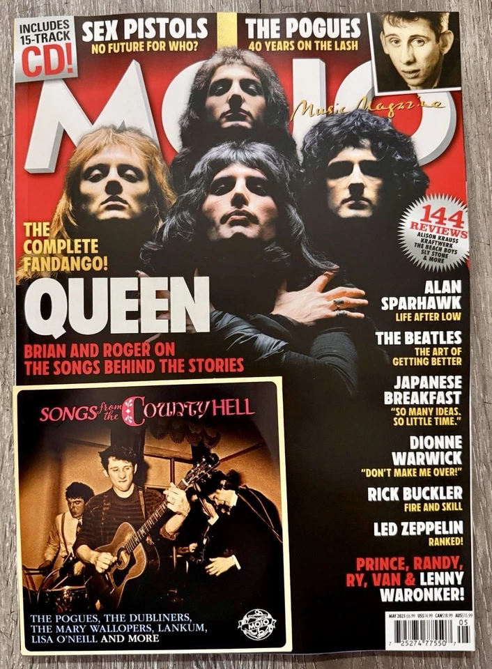 MOJO MAGAZINE -MAY 2025 - QUEEN - CD - BRAND NEW