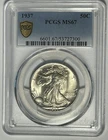 1937 WALKING LIBERTY HALF DOLLAR PCGS MS 67
