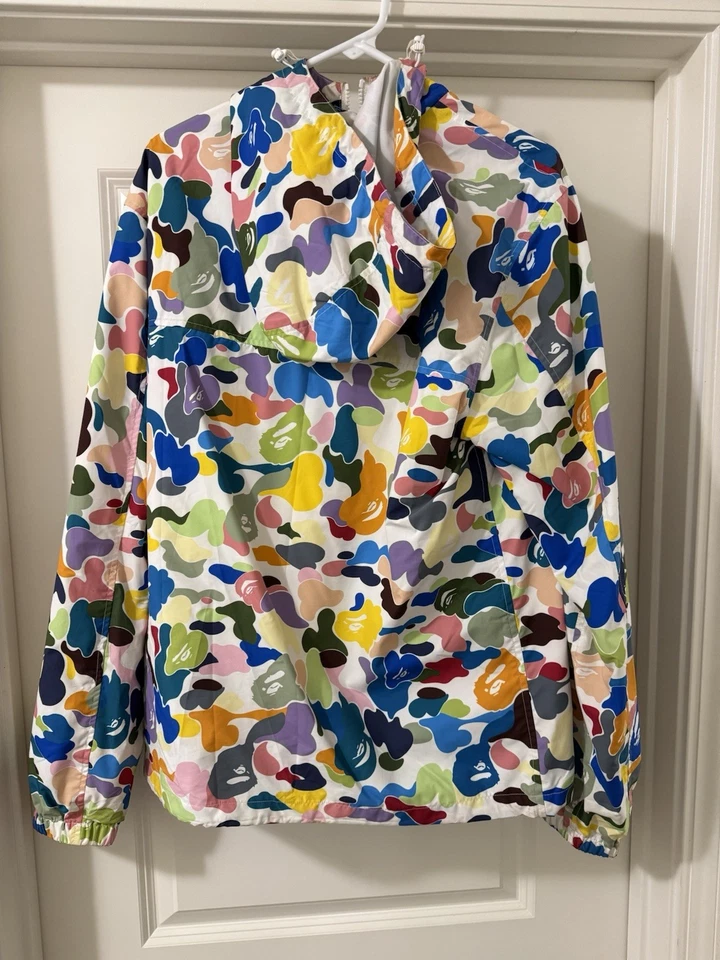 A Bathing Ape Purple Camo Windbreaker Jacket Men’s L - Image 3 of 4