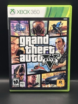 Grand Theft Auto V (Xbox 360, 2013) GTA 5 - Includes Manual - NO MAP - Tested