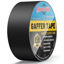 Black Gaffers Tape 2 Inch x 30 Yards - Heavy Duty, 2 inches x 30 yards