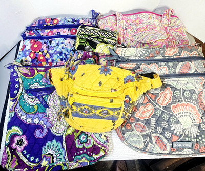 Lot 5 Vera Bradley & 1 MaggieB Quilted Floral Purses Cross Body Belt Bag Retired