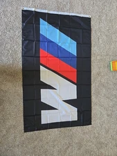 BMW M Logo Flag Banner Wall Decor car Flag 3x5ft  Garage Best banner