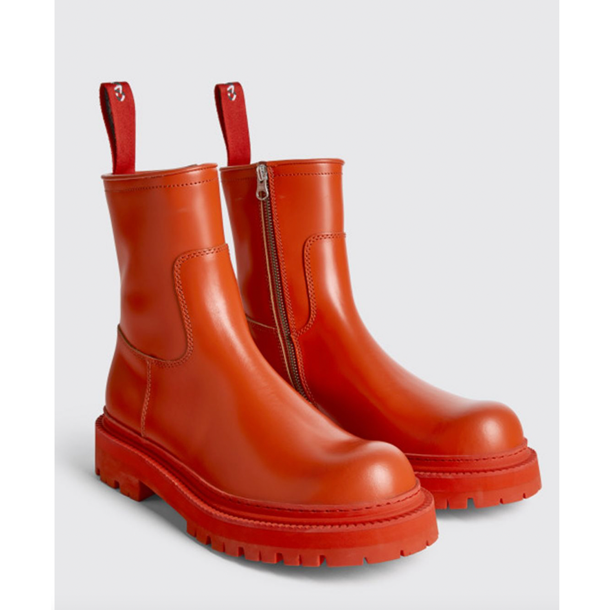 Camper Lab Eki RED Leather Platform Ankle Boots EU 40 US 9 Camper Lab Eki RED Leather Platform Ankle Boots EU 40 US 9