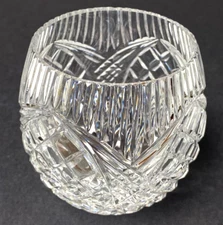 Tipperary Irish Lead Crystal Small Rose Bowl Retired Belvedere Pattern signed