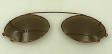 Vintage Vogue 3244 328 Tortoise Metal Oval Clip-On Sunglasses Eyeglasses Frames